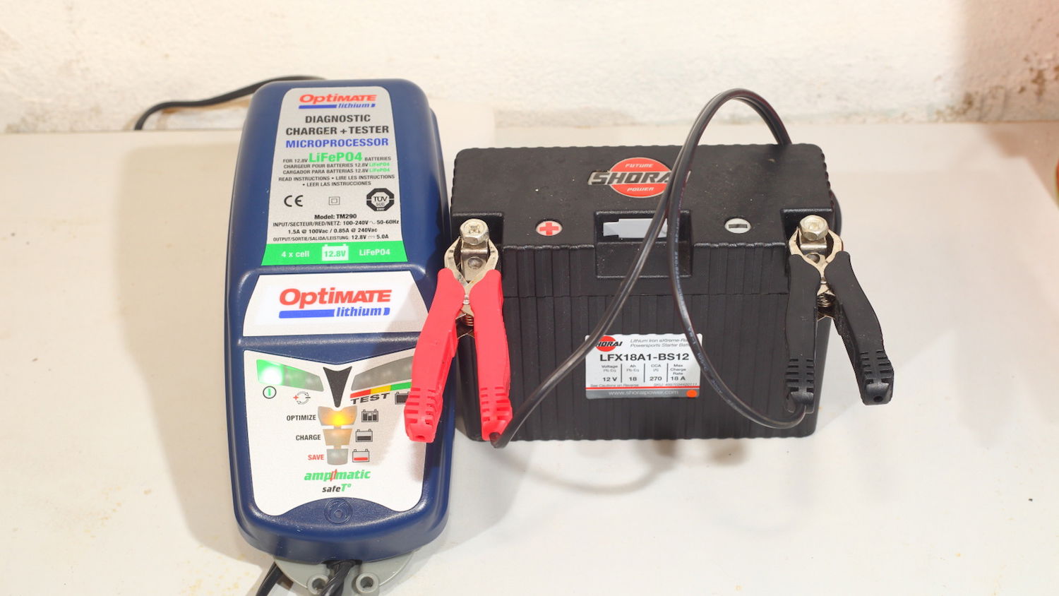 Optimate lithium charger